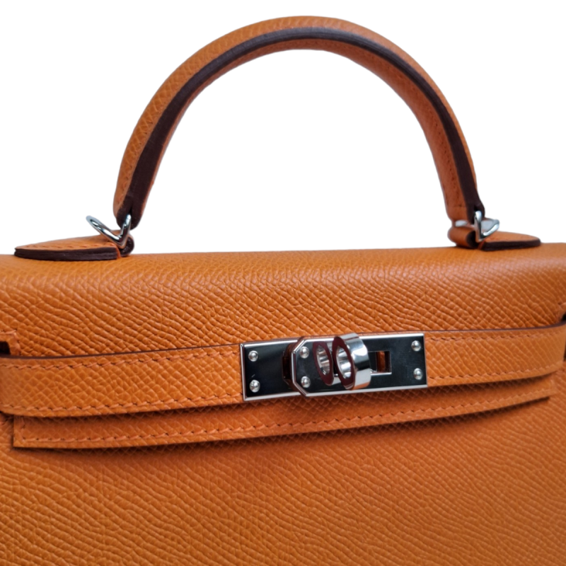 Bolsa Hermès Mini Kelly Laranja - Nunca Usada Bolsa Hermès Mini Kelly Laranja - Nunca Usada