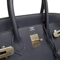 Bolsa Hermès Birkin 30 Couro Togo Ferragem Palladium