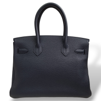 Bolsa Hermès Birkin 30 Couro Togo Ferragem Palladium