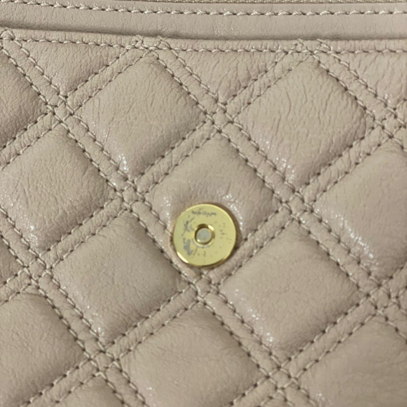 Bolsa Marc Jacobs Quilted Shoulder Bege