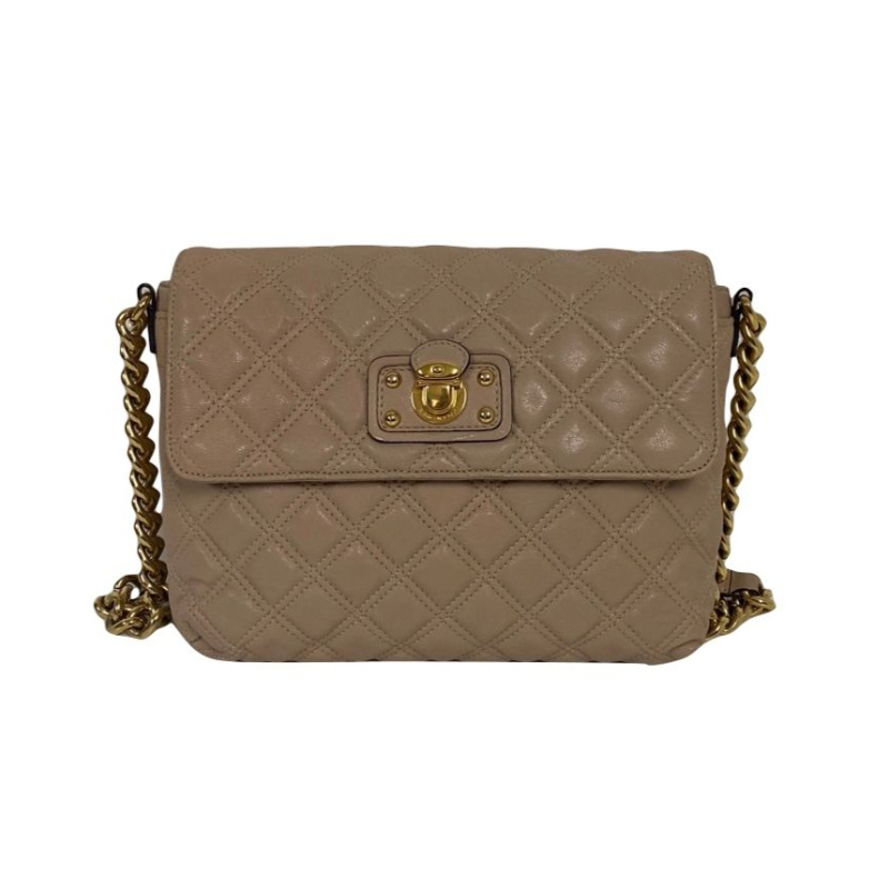 Bolsa Marc Jacobs Quilted Shoulder Bege