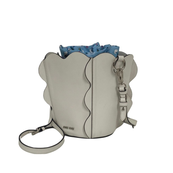 Bolsa Miu Miu Bucket Soft Branca