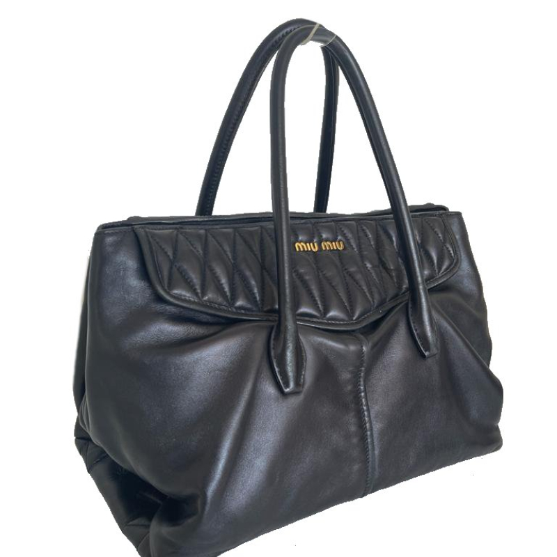 Bolsa Miu Miu Couro Preta