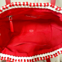Bolsa Miu Miu Woven Intreccio Vermelha