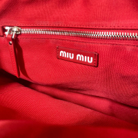 Bolsa Miu Miu Woven Intreccio Vermelha