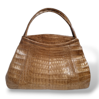 Bolsa Nancy Gonzales Croco Bege