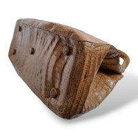 Bolsa Nancy Gonzales Croco Bege