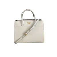 Bolsa Prada Bibliotheque Saffiano Branca