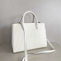 Bolsa Prada Bibliotheque Saffiano Branca