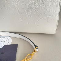 Bolsa Prada Bibliotheque Saffiano Branca