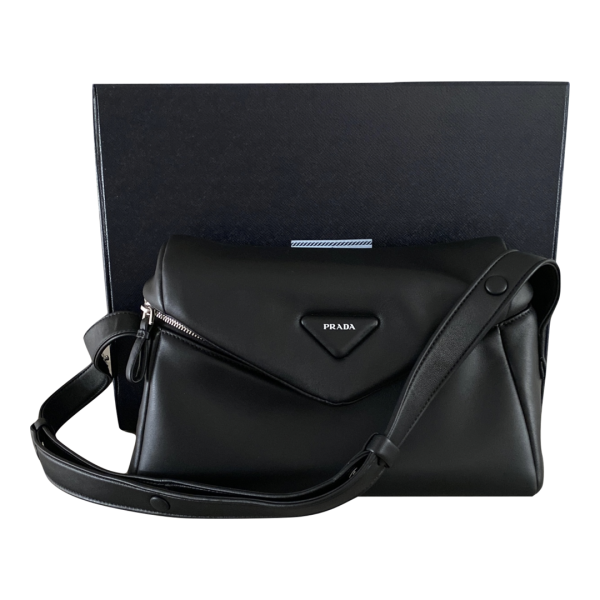 Bolsa Prada Couro Preta Crossbody Bolsa Prada Couro Preta Crossbody
