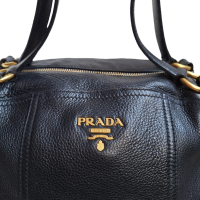 Bolsa Prada Couro Togo Preta