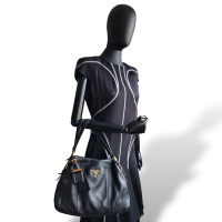 Bolsa Prada Couro Togo Preta