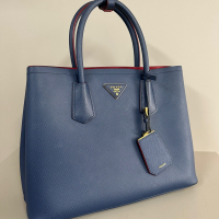 Bolsa Prada Double Azul