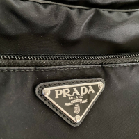 Bolsa Prada Studded Tessuto Crossbody Preta