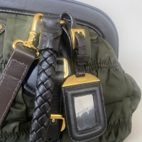 Bolsa Prada Tessuto Gaufre Verde