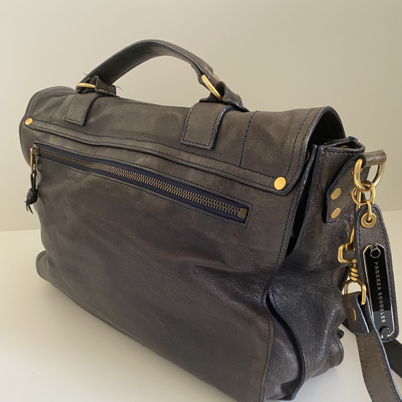 Bolsa Proenza Schouler PS1 Medium Azul Metalizado