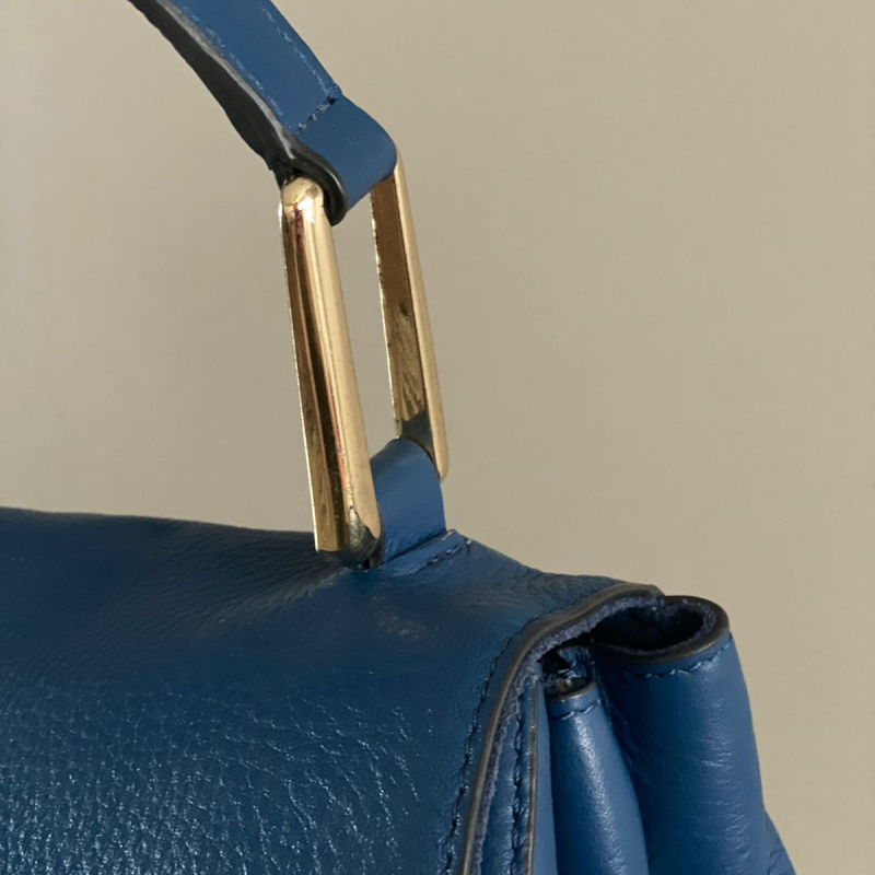 Bolsa Purificacion Garcia Handle Garcia Azul