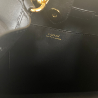 Bolsa Ralph Lauren Bucket Couro Preta