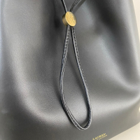 Bolsa Ralph Lauren Bucket Couro Preta