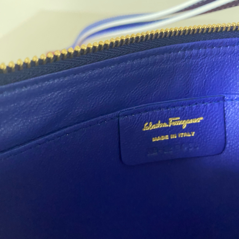 Bolsa Salvatore Ferragamo Ed. Limitada Couro Azul Animal - Nunca usada