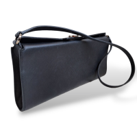 Bolsa Salvatore Ferragamo Gancini Couro Preta