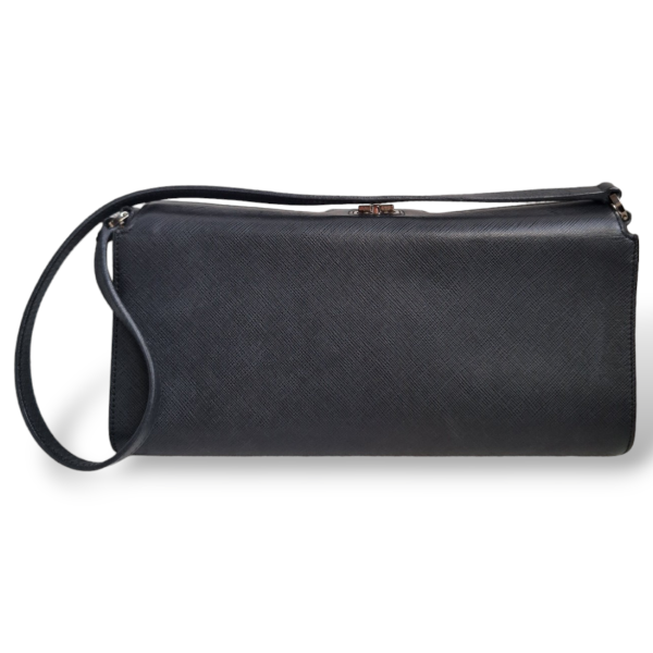 Bolsa Salvatore Ferragamo Gancini Couro Preta