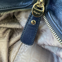 Bolsa Salvatore Ferragamo Marisa Azul Metalizada