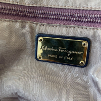 Bolsa Salvatore Ferragamo Marisa Azul Metalizada
