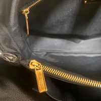 Bolsa Salvatore Ferragamo Shoulder Couro Preta