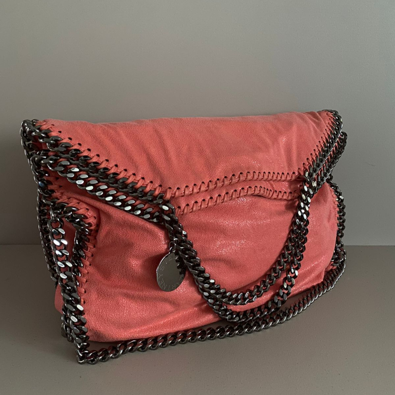 Bolsa Stella Mccartney Falabella Fold Over Salmão