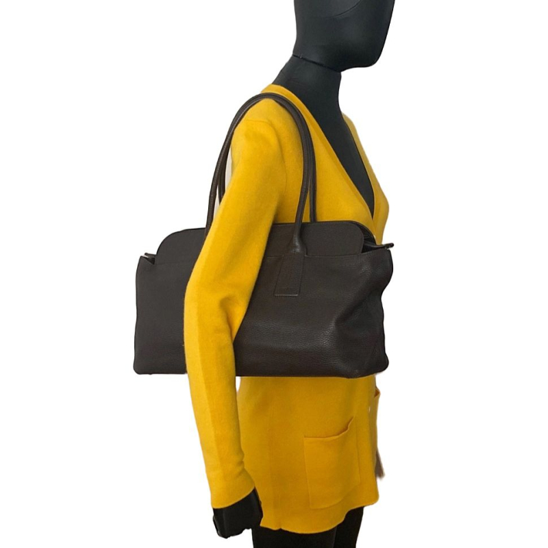 Bolsa Tod's Shoulder Couro Marrom