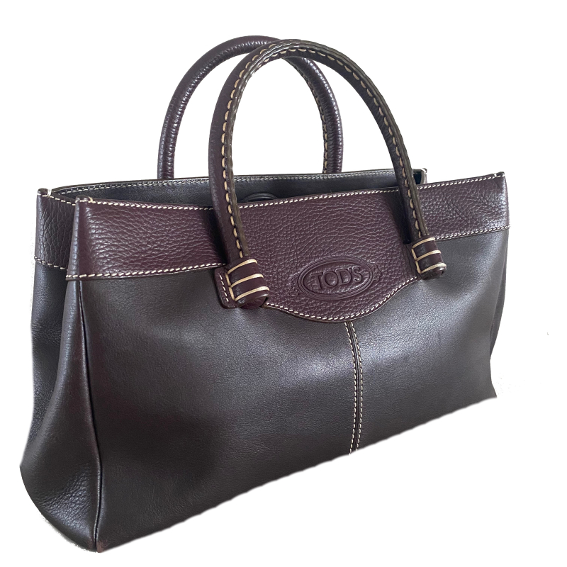 Bolsa Tod"s Shoulder Vintage Couro Marrom 