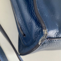Bolsa Tory Burch Handle Couro Azul