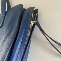Bolsa Tory Burch Handle Couro Azul