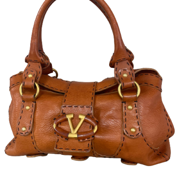 Bolsa Valentino Couro Laranja Bolsa Valentino Couro Laranja