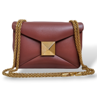 Bolsa Valentino One Stud Rosa Queimado