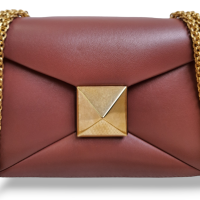 Bolsa Valentino One Stud Rosa Queimado