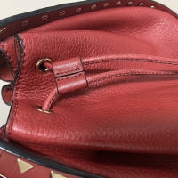 Bolsa Valentino Rockstud Drawstring Vermelha