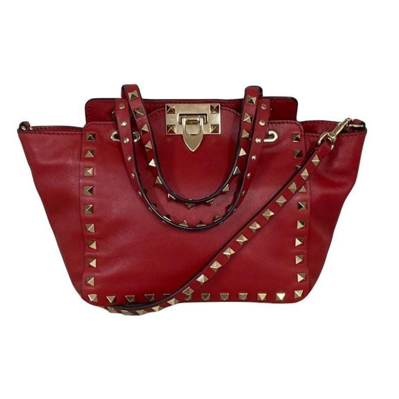 Bolsa Valentino Rockstud Mini Vermelha Bolsa Valentino Rockstud Mini Vermelha