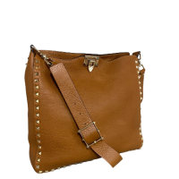 Bolsa Valentino Tote Spikes Caramelo
