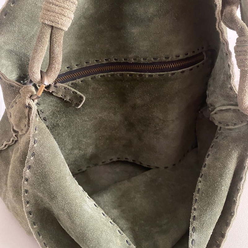 Bolsa Valentino Vintage Suede Verde