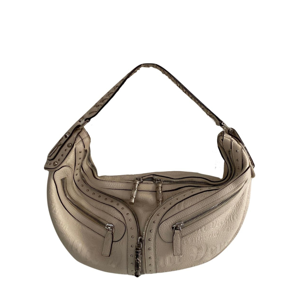 Bolsa Versace Sac Demin Lune Vintage Off-White