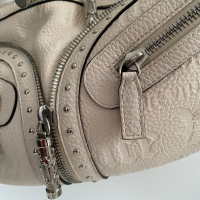 Bolsa Versace Sac Demin Lune Vintage Off-White