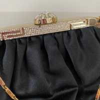 Bolsa de Cetim Versace Preto