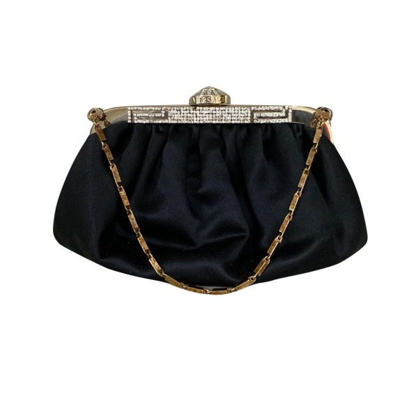 Bolsa de Cetim Versace Preto