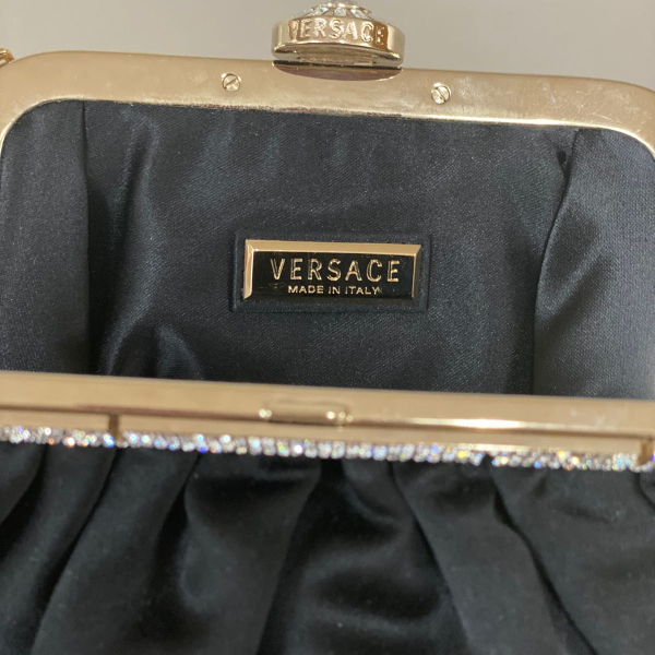Bolsa de Cetim Versace Preto