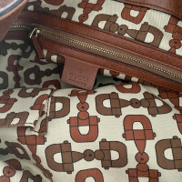 Bolsa Gucci Indy Babouska Couro Marrom