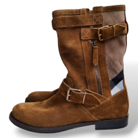 Bota Burberry Marrom Xadrez-37