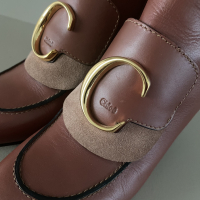 Bota Chloé Couro Marrom